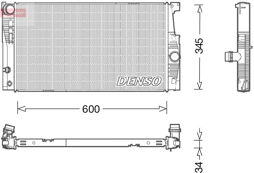 DRM05005 Denso Радіатор охолодження двигуна