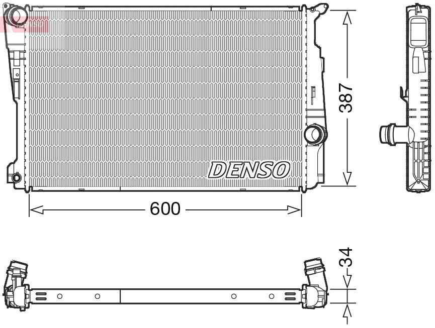 DRM05006 Denso Радіатор охолодження двигуна