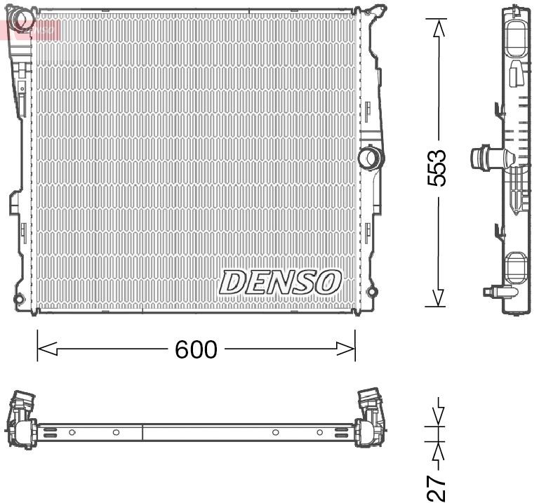 DRM05008 Denso Радіатор охолодження двигуна