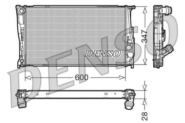 DRM05111 Denso Радіатор охолодження двигуна