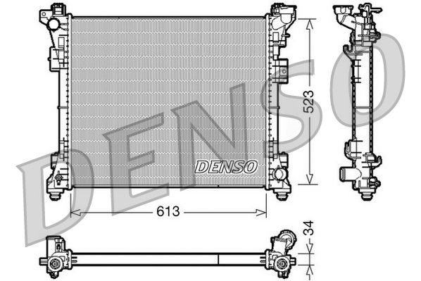 DRM06006 Denso Радіатор охолодження двигуна