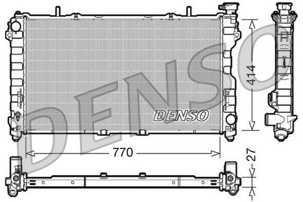 DRM06011 Denso Радіатор охолодження двигуна