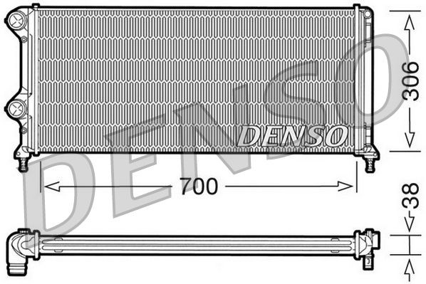 DRM09060 Denso Радіатор охолодження двигуна