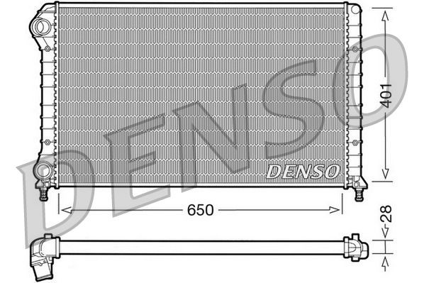DRM09061 Denso Радіатор охолодження двигуна
