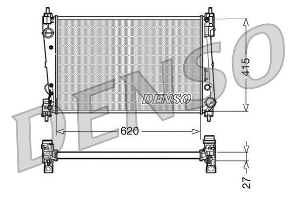 Радіатор основний Denso DRM09111 ціна, від 53.58 USD