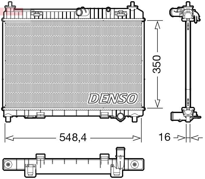 DRM10113 Denso Радіатор охолодження двигуна