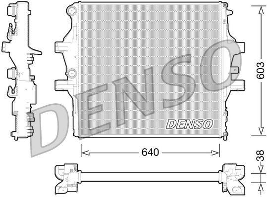 DRM12009 Denso Радіатор охолодження двигуна