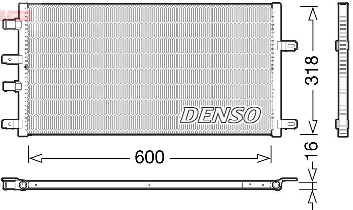 DRM12011 Denso Радіатор охолодження двигуна