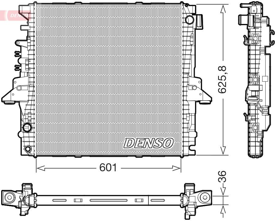 DRM14004 Denso Радіатор охолодження двигуна