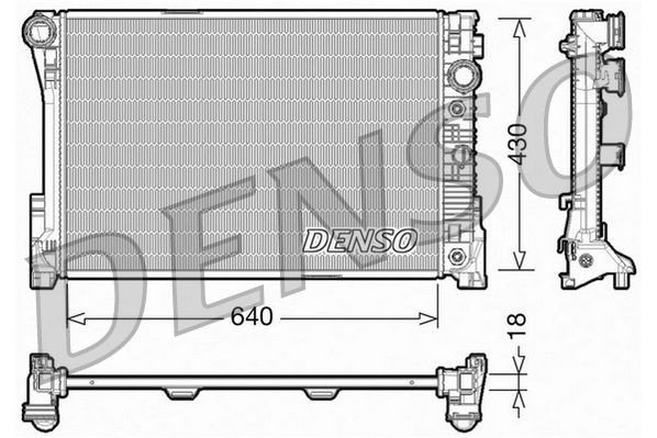 DRM17005 Denso Радіатор охолодження двигуна
