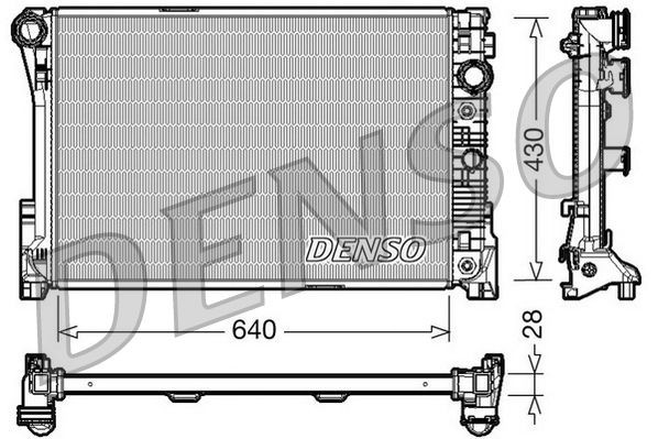 DRM17043 Denso Радіатор охолодження двигуна