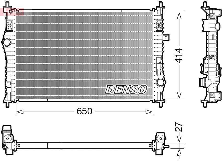 DRM21104 Denso Радіатор охолодження двигуна