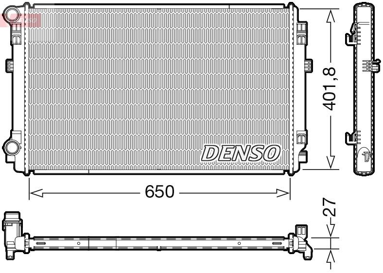 DRM32048 Denso Радіатор охолодження двигуна