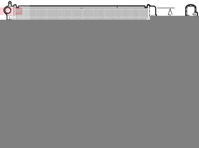 DRM32051 Denso Радіатор охолодження двигуна