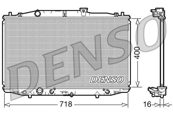 DRM40024 Denso Радіатор охолодження двигуна