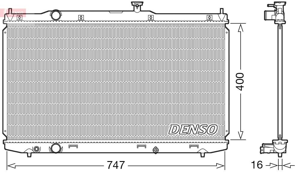 DRM40039 Denso Радіатор охолодження двигуна