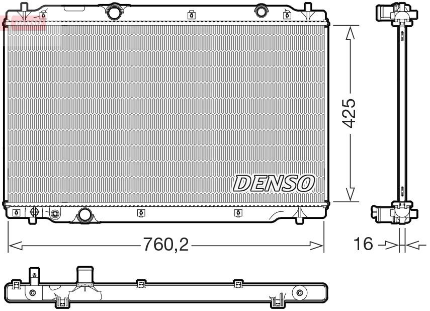 DRM40107 Denso Радіатор охолодження двигуна