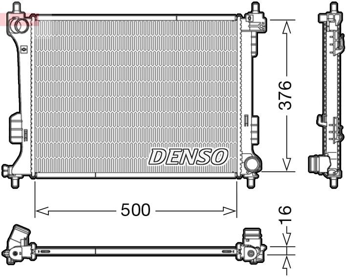 DRM41010 Denso Радіатор охолодження двигуна