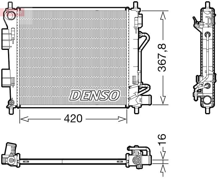DRM41018 Denso Радіатор охолодження двигуна