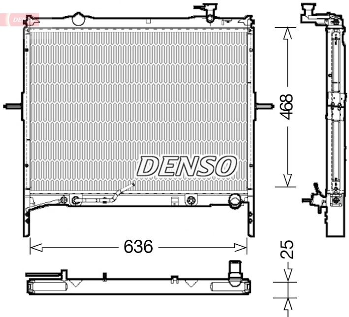 DRM43002 Denso Радіатор охолодження двигуна