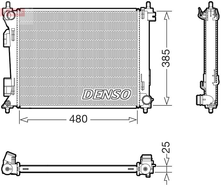 DRM43010 Denso Радіатор охолодження двигуна