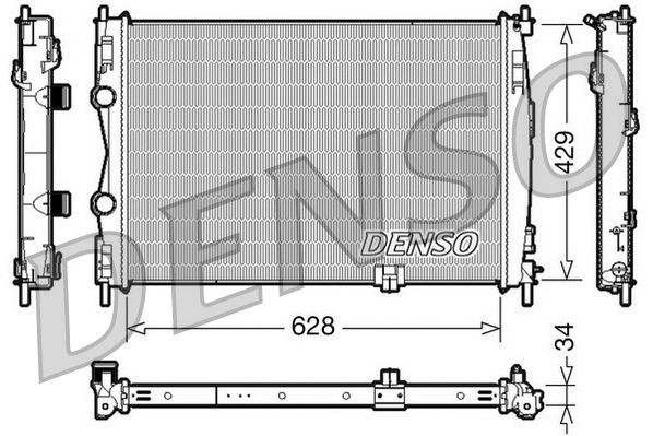 DRM46017 Denso Радіатор охолодження двигуна