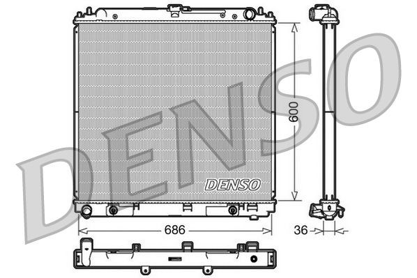 DRM46032 Denso Радіатор охолодження двигуна