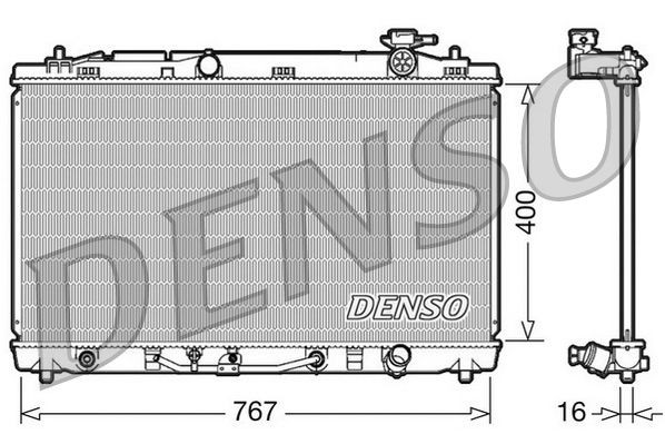 DRM50030 Denso Радіатор охолодження двигуна