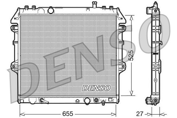 DRM50045 Denso Радіатор охолодження двигуна