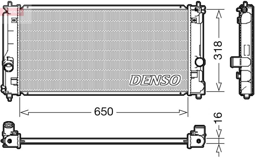 DRM50081 Denso Радіатор охолодження двигуна