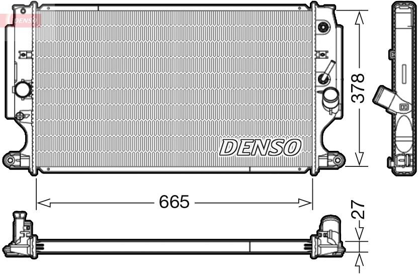 DRM50088 Denso Радіатор охолодження двигуна