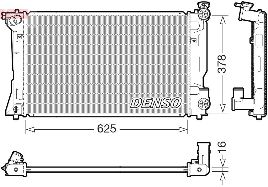 DRM50118 Denso Радіатор охолодження двигуна