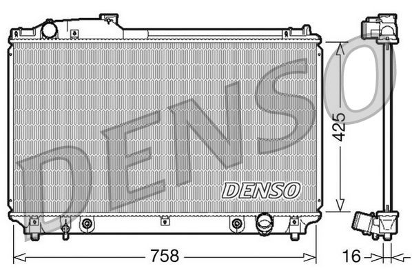 DRM51003 Denso Радіатор охолодження двигуна