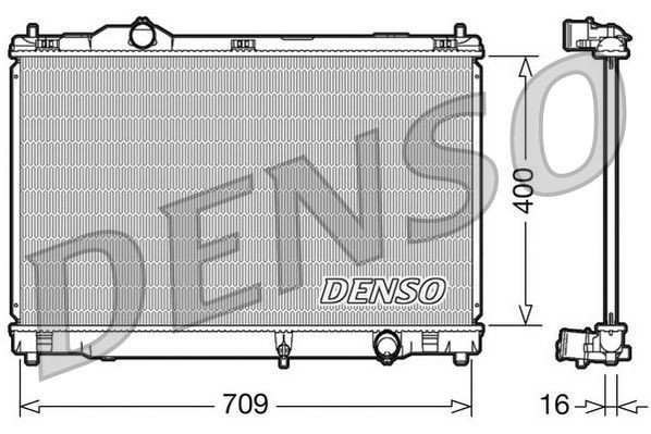 DRM51008 Denso Радіатор охолодження двигуна