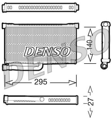 DRR02004 Denso Радіатор опалювача салону