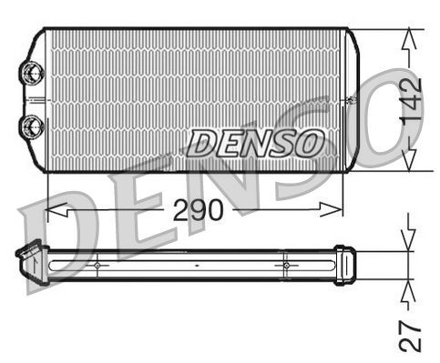 DRR07005 Denso Радіатор опалювача салону