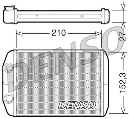 DRR09073 Denso Радіатор опалювача салону
