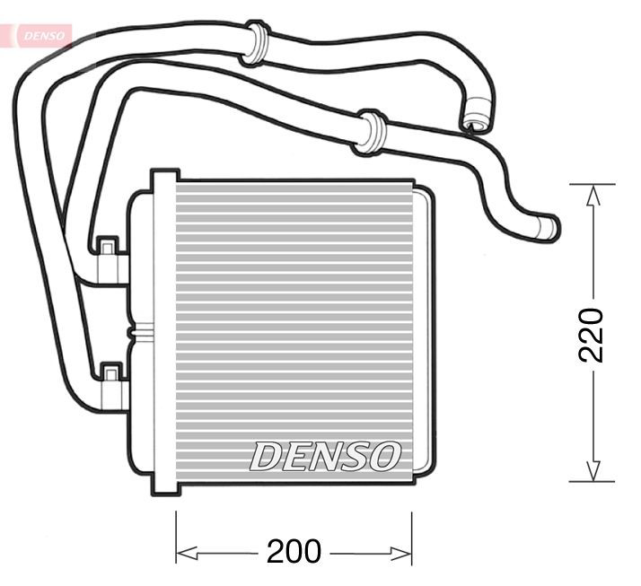DRR12003 Denso Радіатор опалювача салону