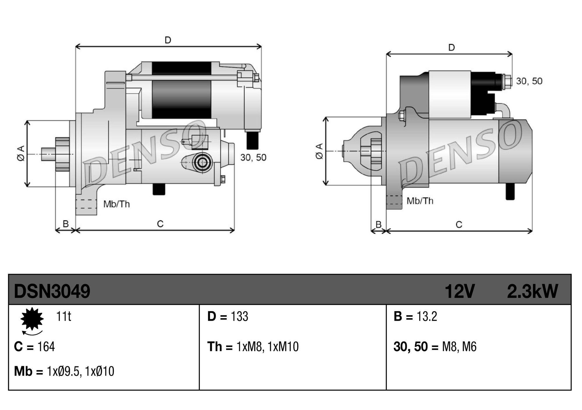 Купити DSN3049 Denso Стартер