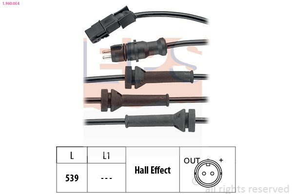 Датчик ABS передній Renault Scenic II мінівен (JM0, JM1) (2003 - 2009) ціна, від 21.00 USD