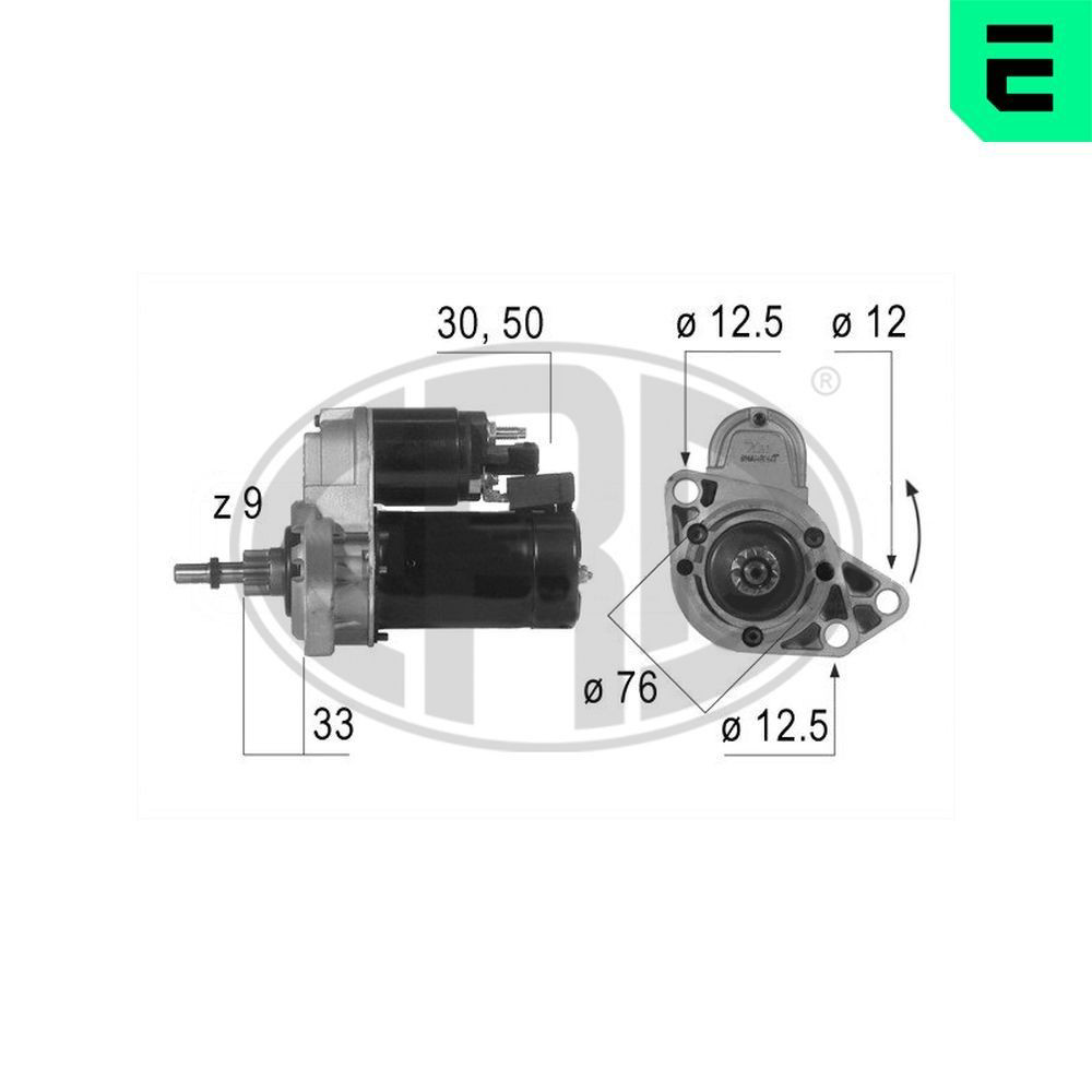 Стартер автомобільний ERA 220190A