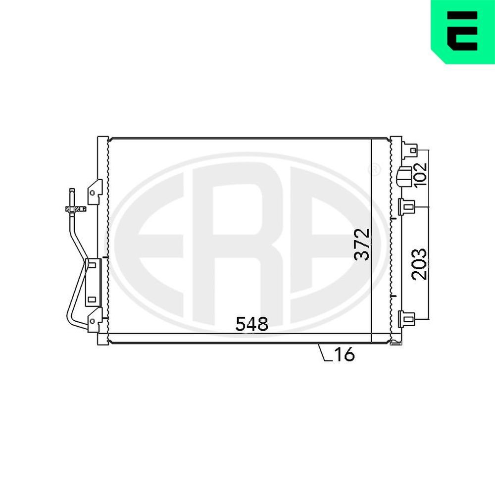 Конденсатор кондиціонера ERA 667038 ціна, від 67.73 USD