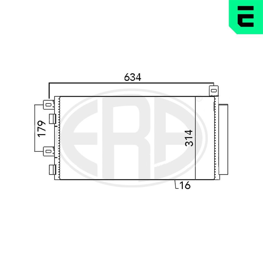 Конденсатор кондиціонера ERA 667051 ціна, від 77.11 USD