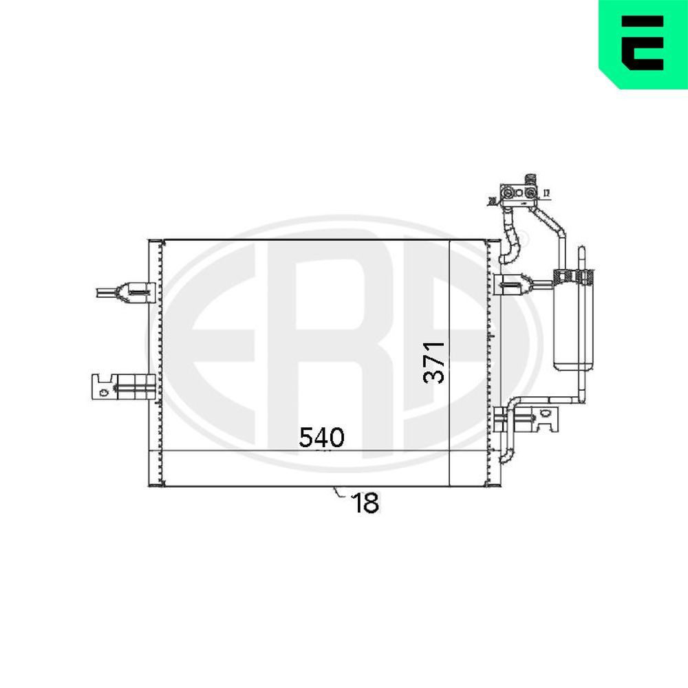 Конденсатор кондиціонера ERA 667058 ціна, від 61.51 USD