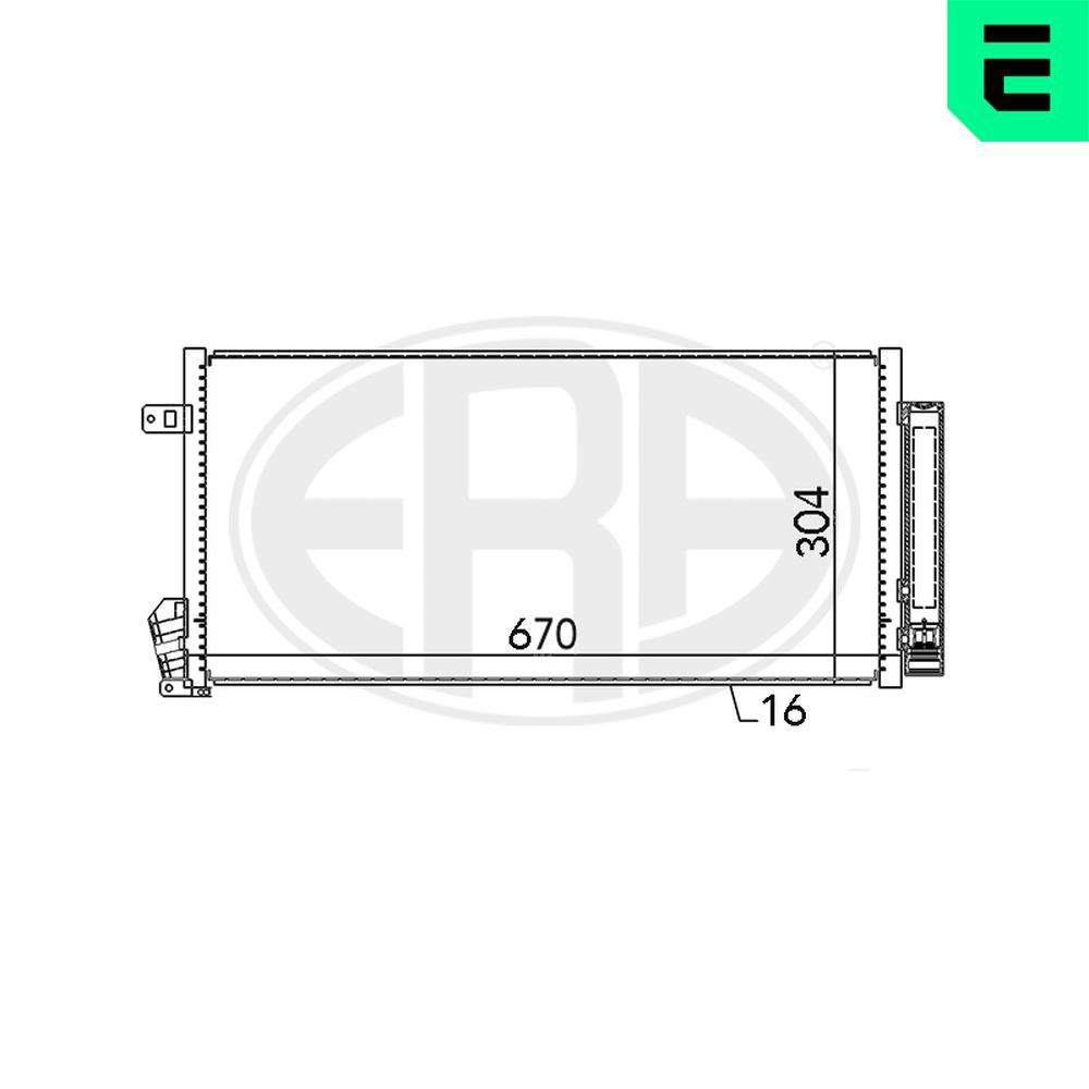 Конденсатор кондиціонера ERA 667136 ціна, від 79.32 USD