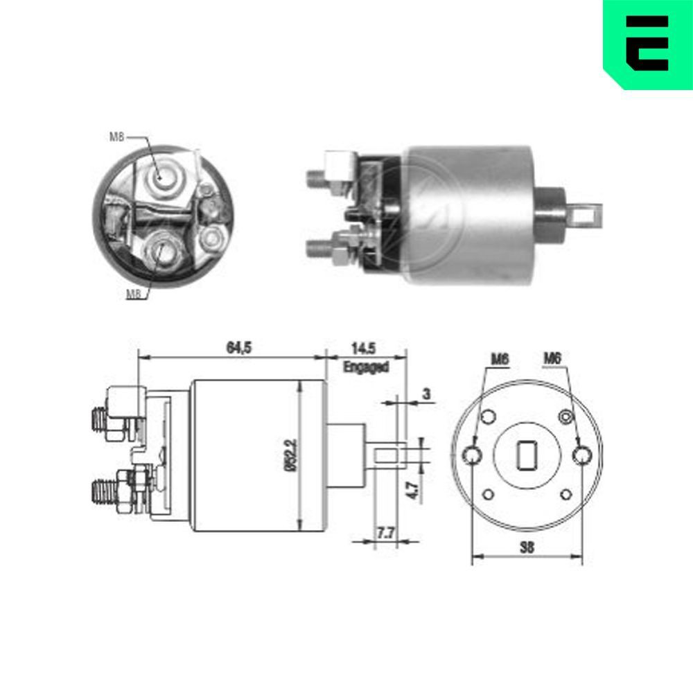 Втягуюче реле стартера ZM2710 ERA