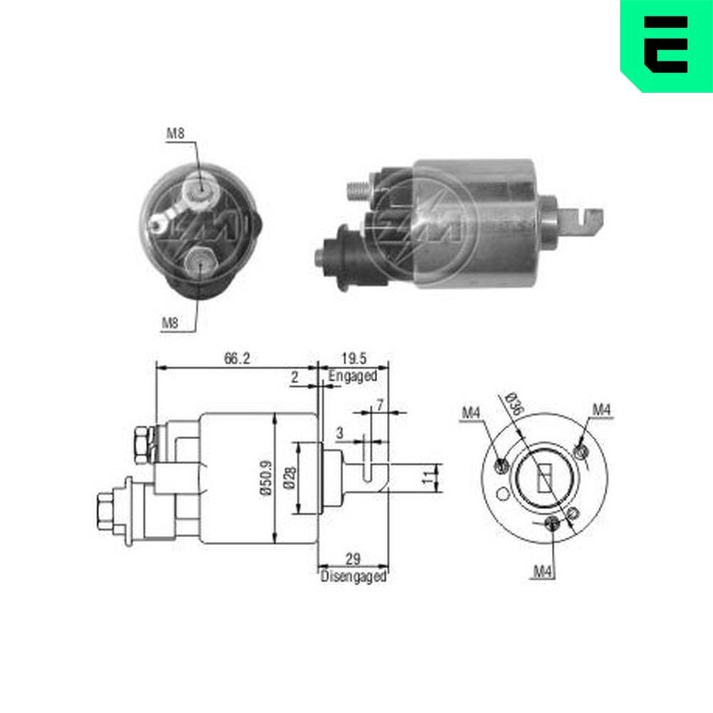 Втягуюче стартера ERA ZM609