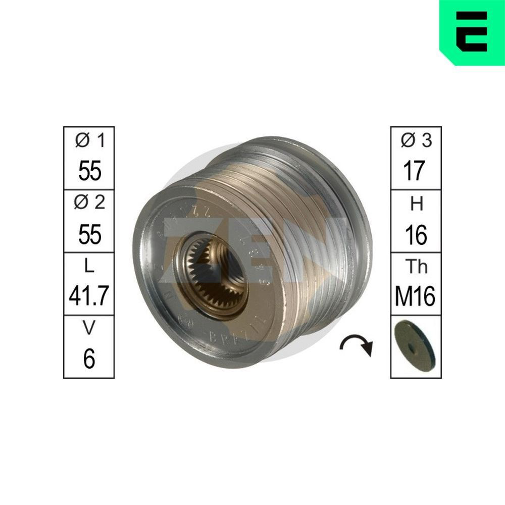 Шків генератора ZN5467 ERA