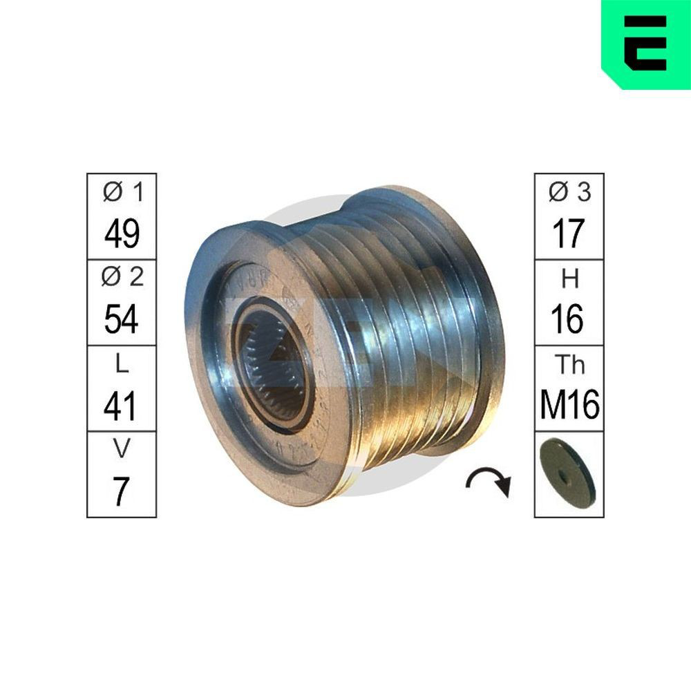 Шків генератора ZN5562 ERA