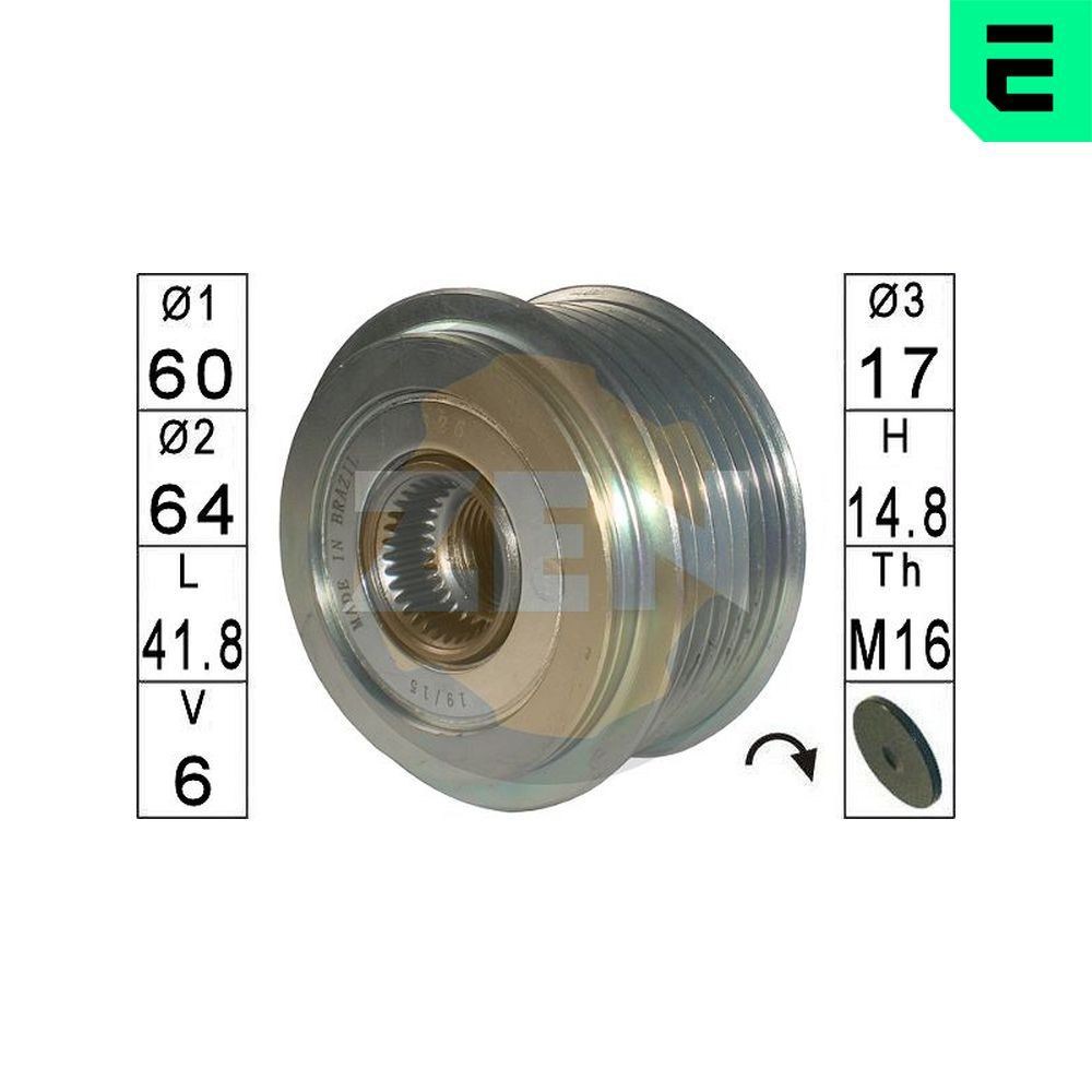 ZN5626 ERA Обгонна муфта генератора